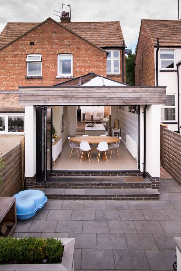 Bifold and lantern roof
