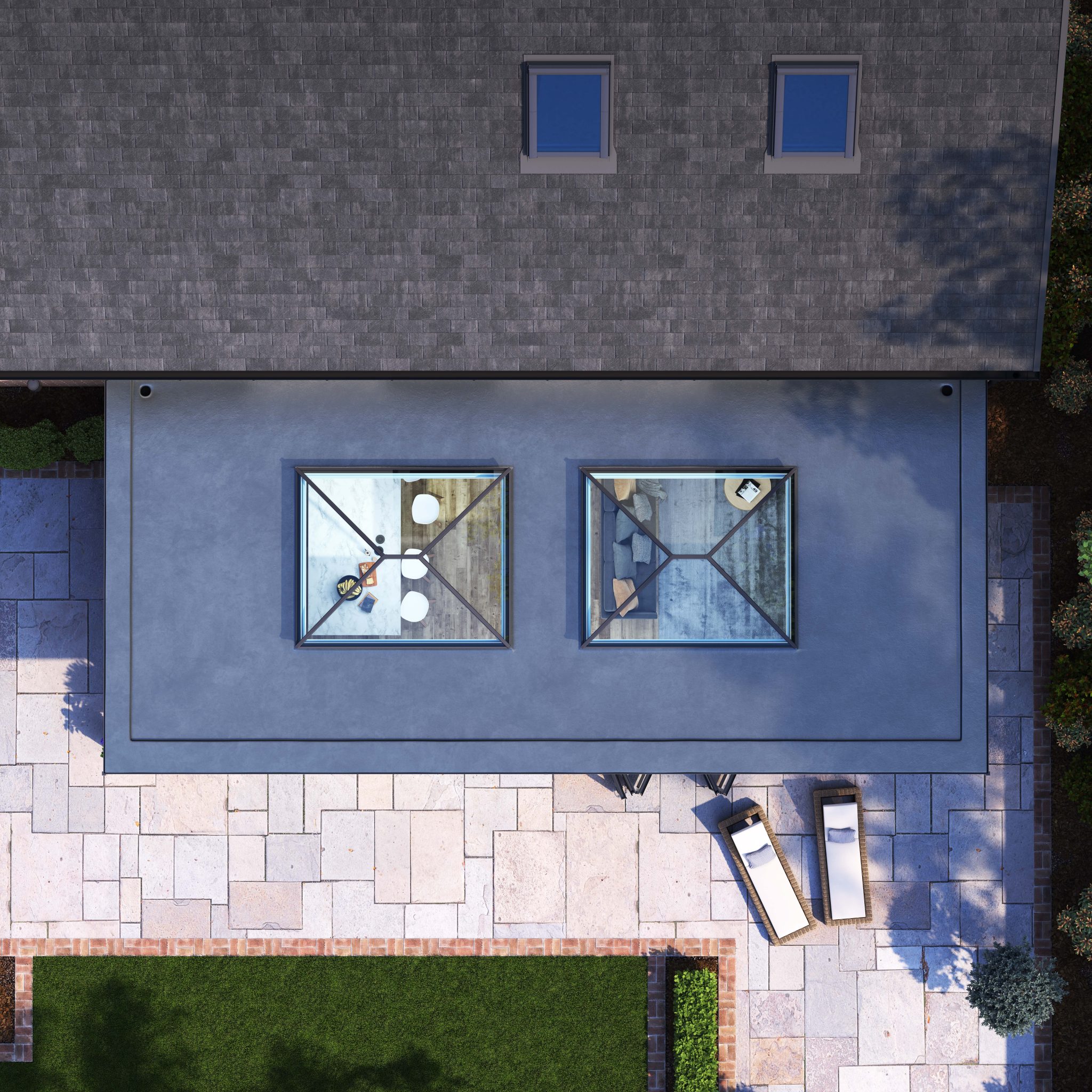 Korniche large glass spans